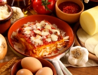 Provolone Valpadana Albiero rich lasagne